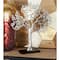 19" Silver Aluminum & Wood Tree-Inspired Contemporary Sculpture